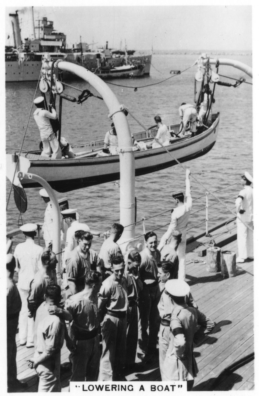 Veneen laskeminen, HMS Devonshire, 1937 tekijältä Unbekannt