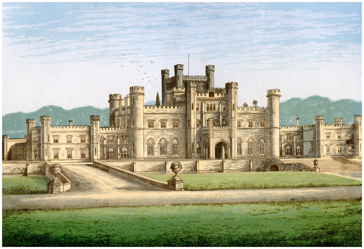 Lowther Castle, Westmorland, Lonsdalen jaarlin koti, vuodelta 1880 tekijältä Unbekannt