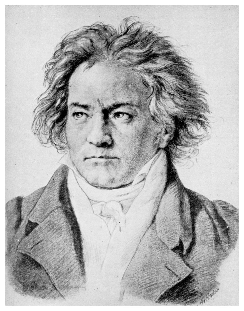 Ludwig von Beethoven, saksalainen säveltäjä, c1818-1822 1956 tekijältä Unbekannt
