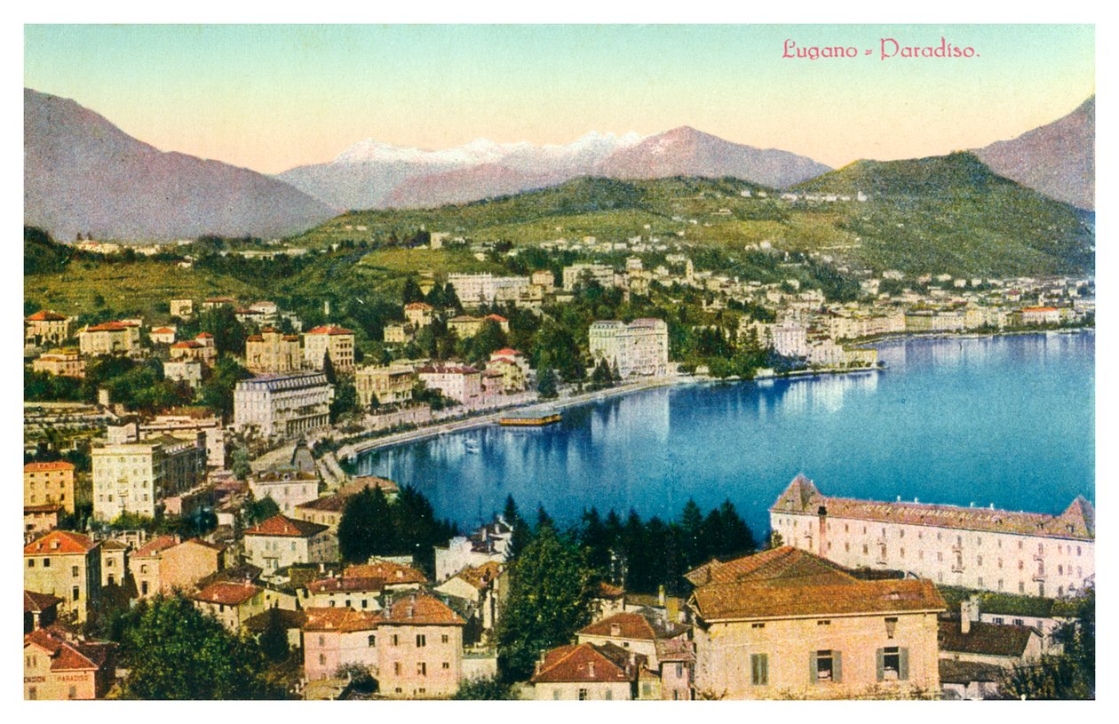 Lugano, Sveitsi, 1900-luku tekijältä Unbekannt