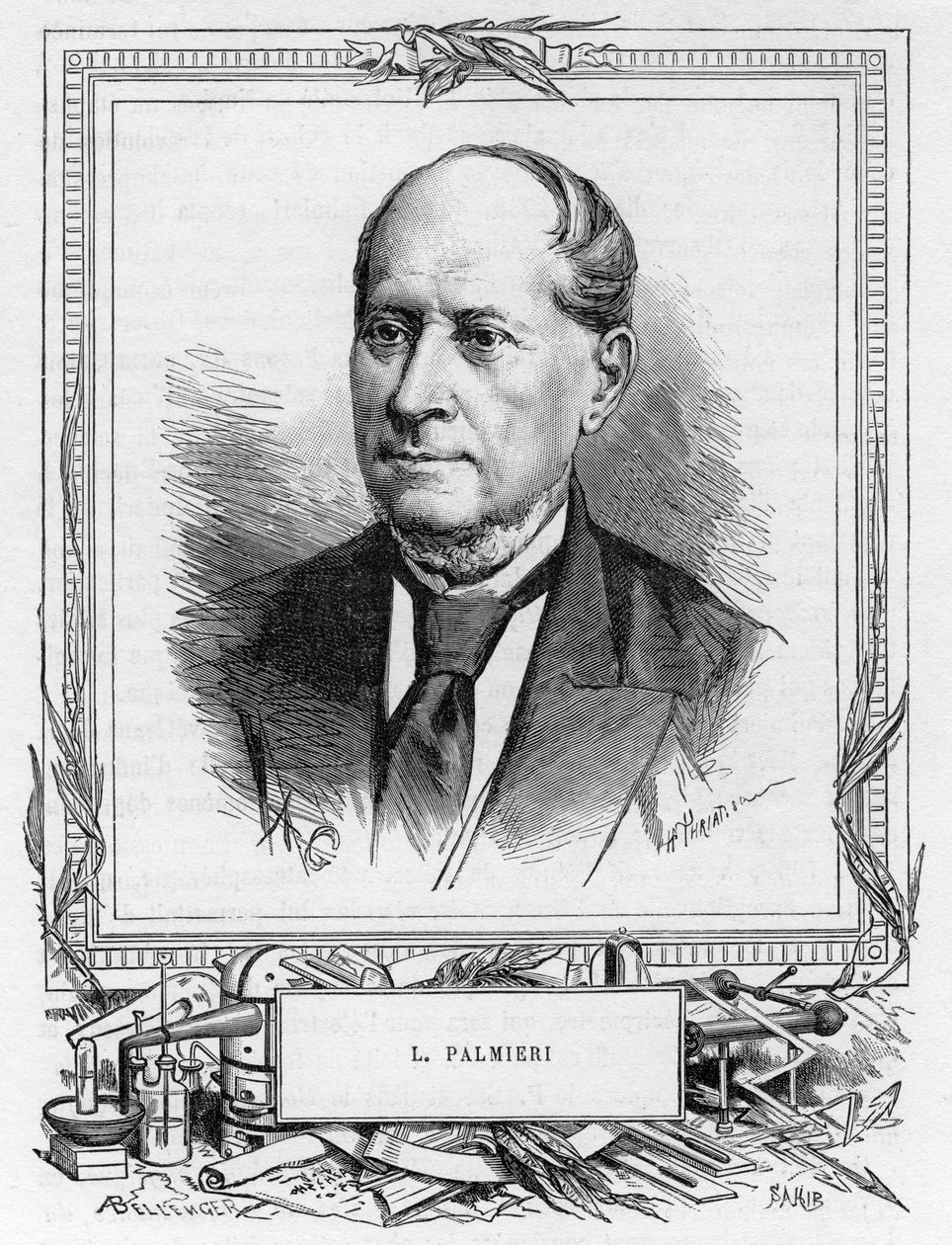 Luigi Palmieri, italialainen geofyysikko, 1893 tekijältä Unbekannt