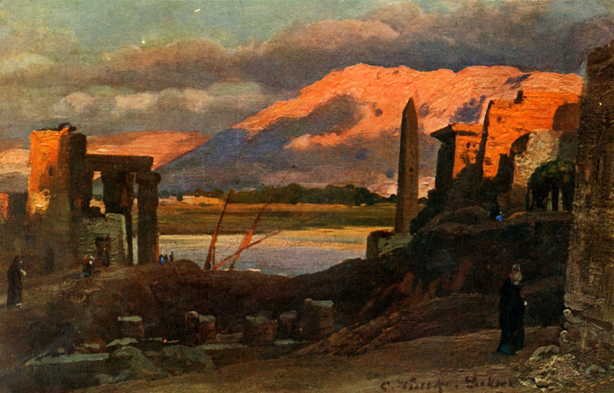Luxor ja Theban vuoret, c1918-c1939. tekijältä Unbekannt