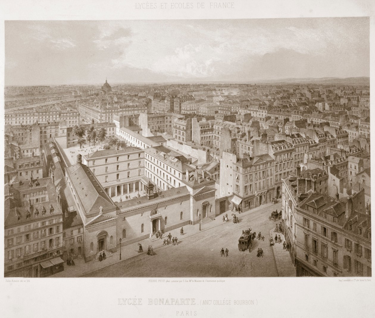 Bonaparten lukio, Pariisi, 1867 tekijältä Unbekannt