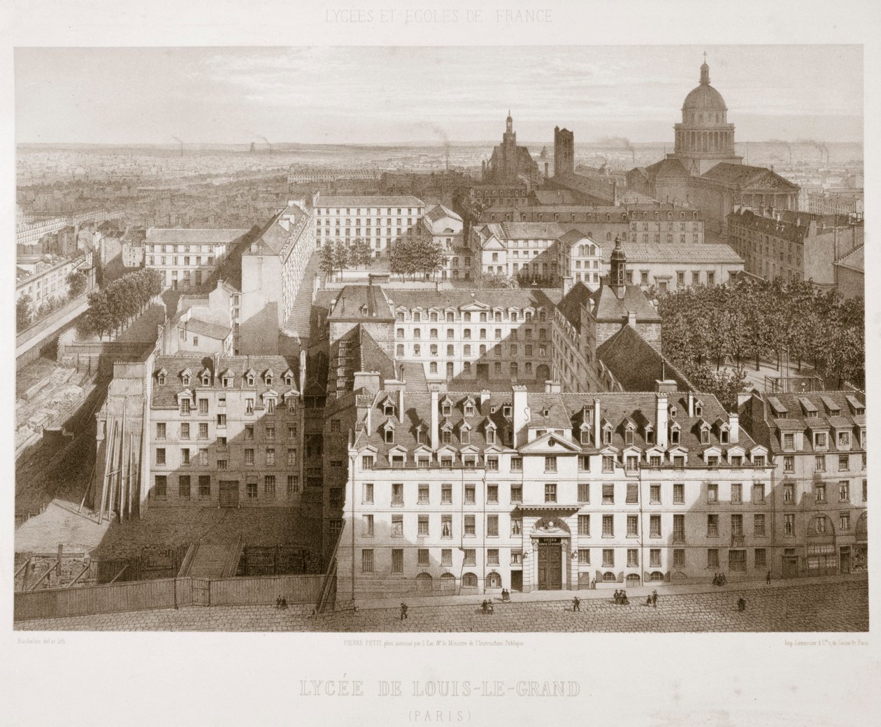 Louis-le-Grandin lycee, Pariisi, 1867 tekijältä Unbekannt