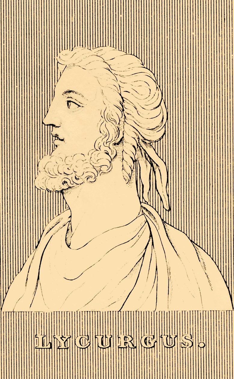 Lycurgus, fl c820 eKr., 1830. tekijältä Unbekannt