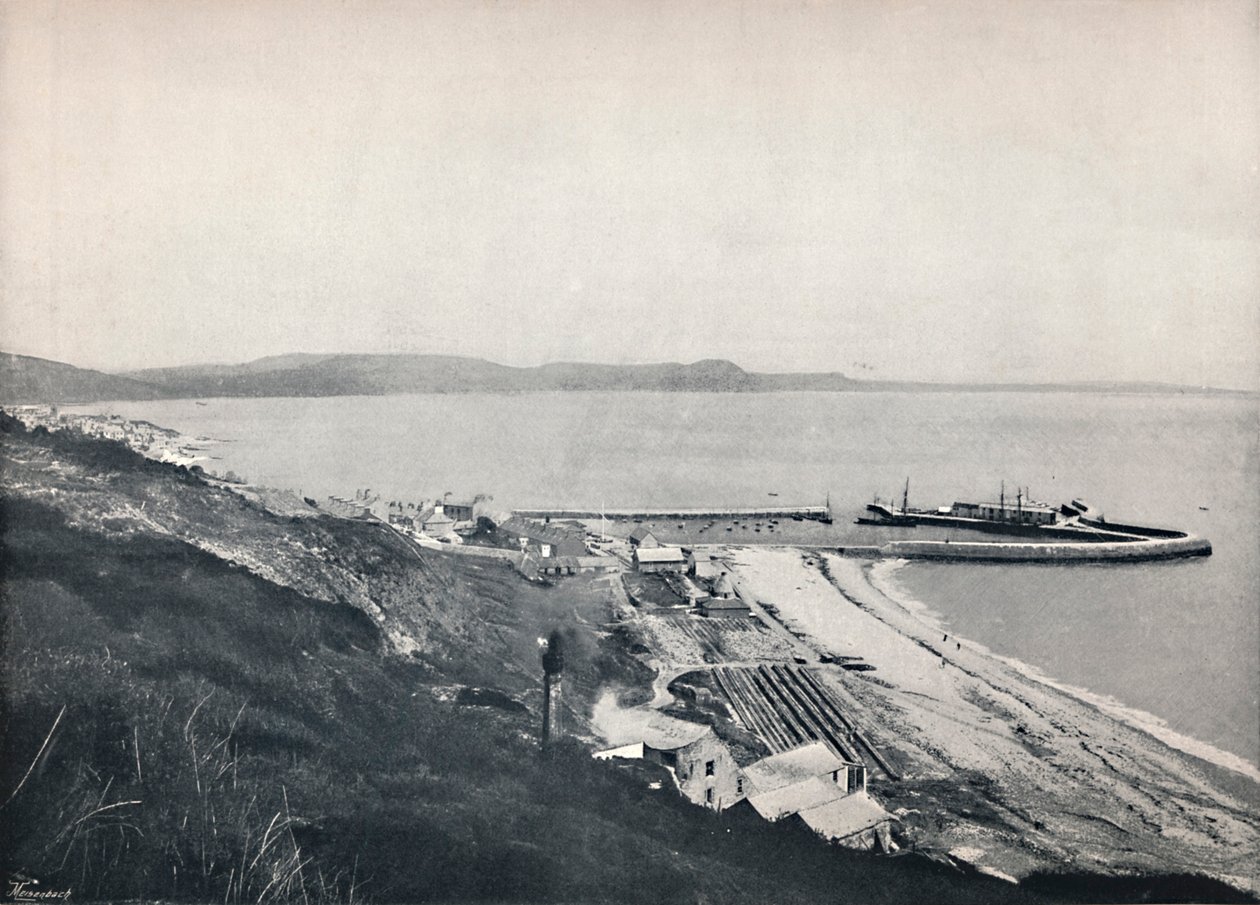 Lyme Regis - The Harbour, 1895 tekijältä Unbekannt