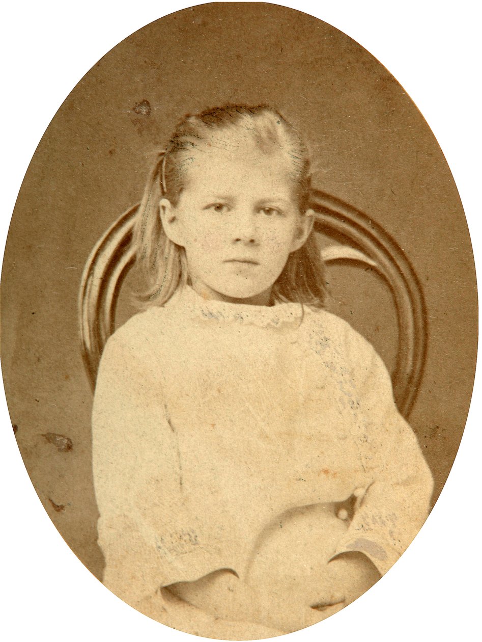 Ljubov Dostojevskaja, kirjailija Fjodor Dostojevskin tytär, 1870-luku tekijältä Unbekannt