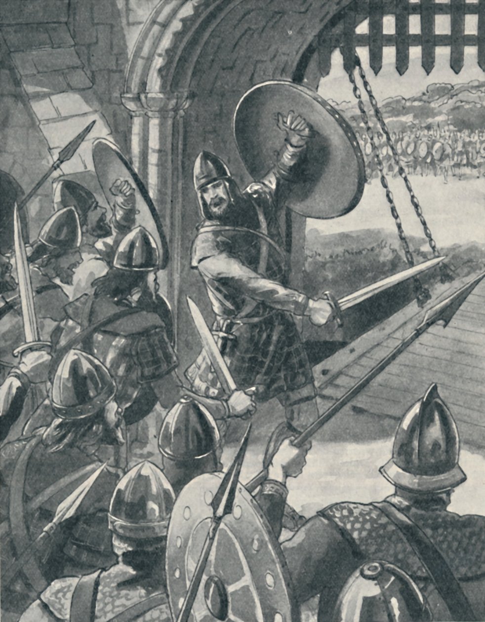 Macbeth oli sitkeä soturi, vuonna 1934 tekijältä Unbekannt