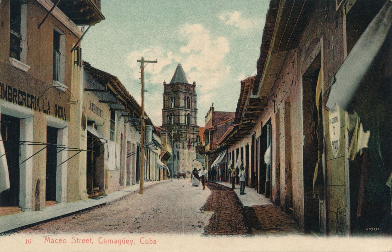 Maceo Street, Camaguey, Kuuba, 1944 tekijältä Unbekannt