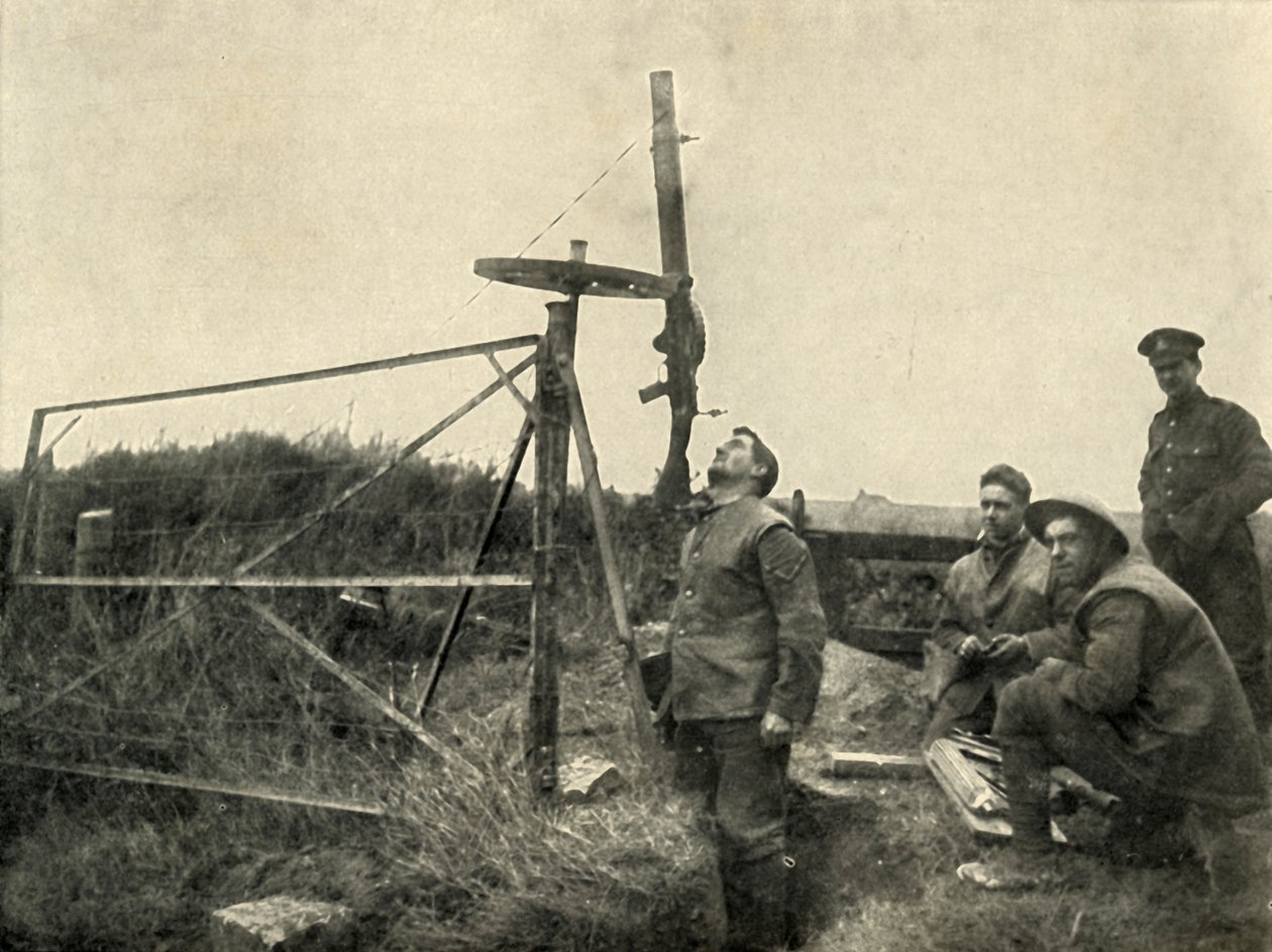 Konekivääri asennettu pyörään..., 1919. tekijältä Unbekannt