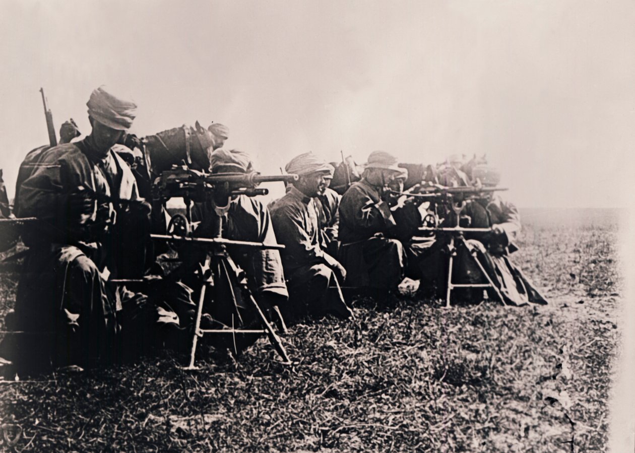 Konekiväärimiehet, c1914-c1918 tekijältä Unbekannt