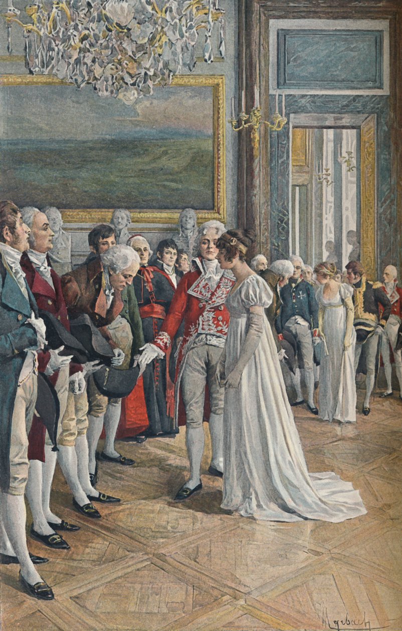 Madame Bonaparte vastaanottaa suurlähettiläät Tuileries