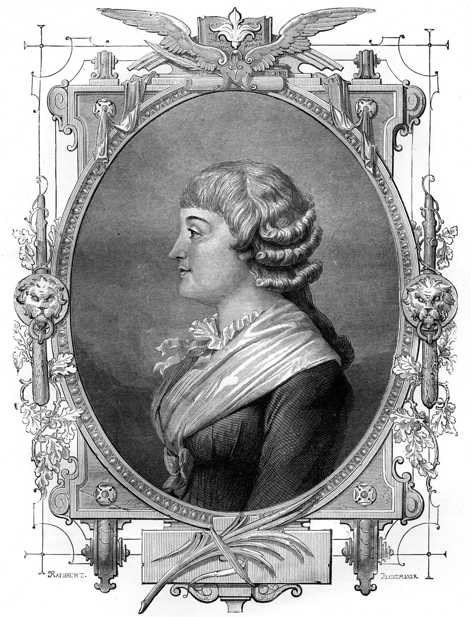 Madame Roland, Ranskan vallankumouksellinen, 1700-luku 1882-1884 tekijältä Unbekannt