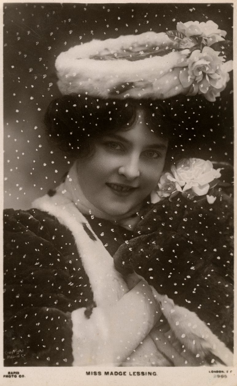 Madge Lessing, saksalainen näyttelijä, 1906 tekijältä Unbekannt