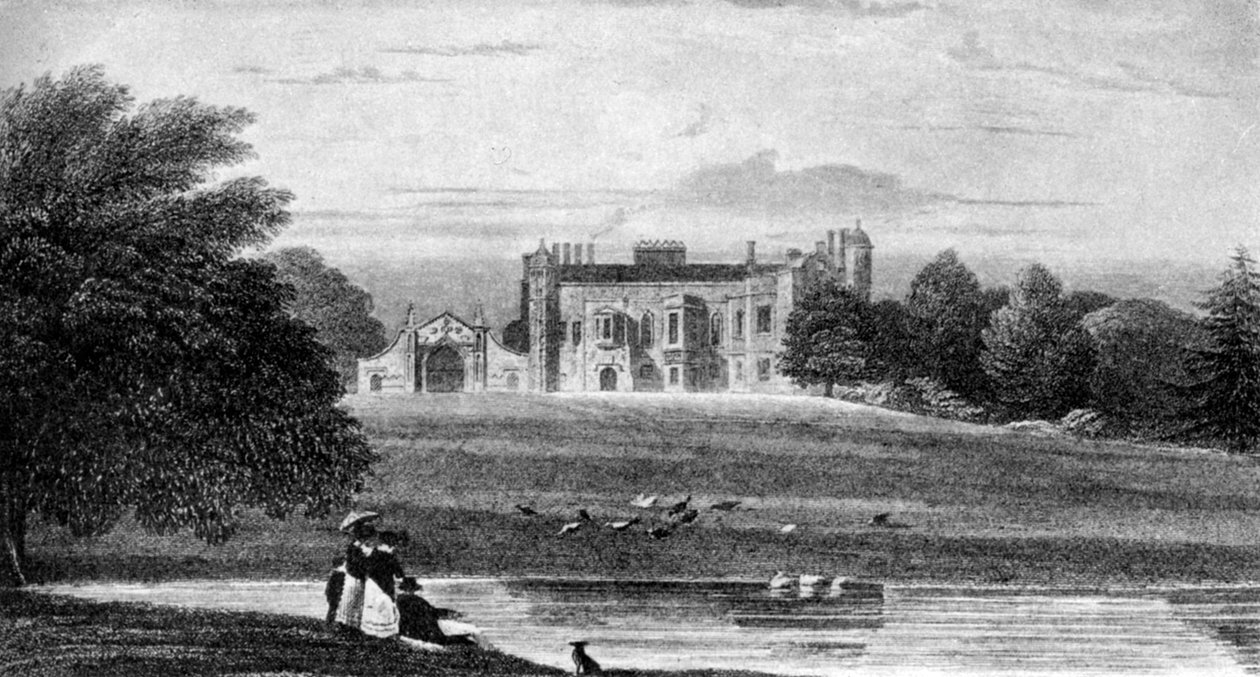 Madingley Hall, Madingley, Cambridgeshire, 1800-luku 1912 tekijältä Unbekannt