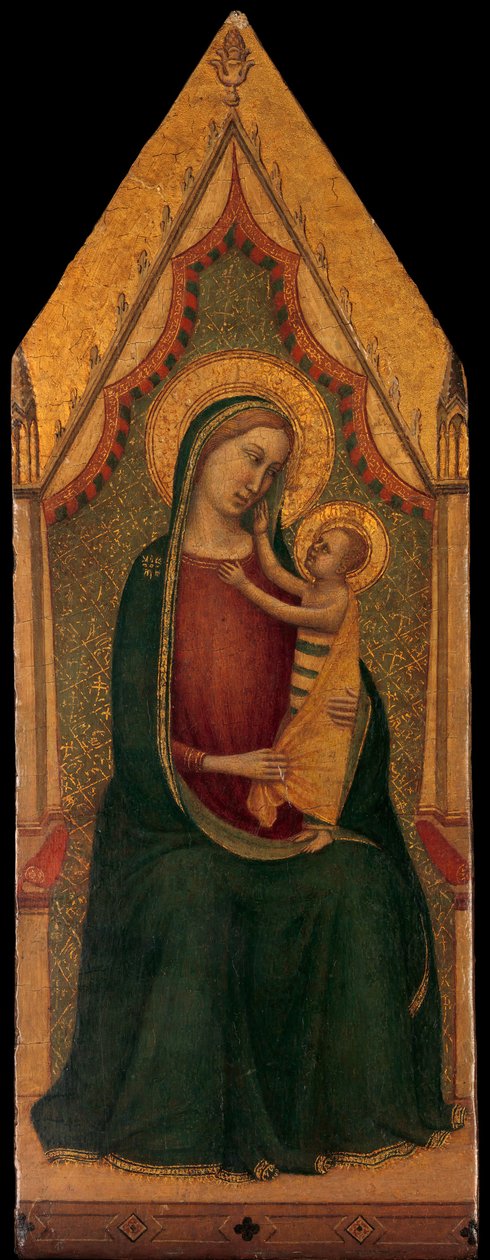 Madonna ja lapsi Enthroned, n. 1335-39. tekijältä Unbekannt