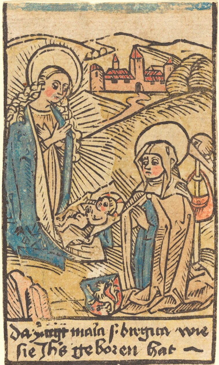 Madonna ja Saint Bridget, n. 14801500. tekijältä Unbekannt