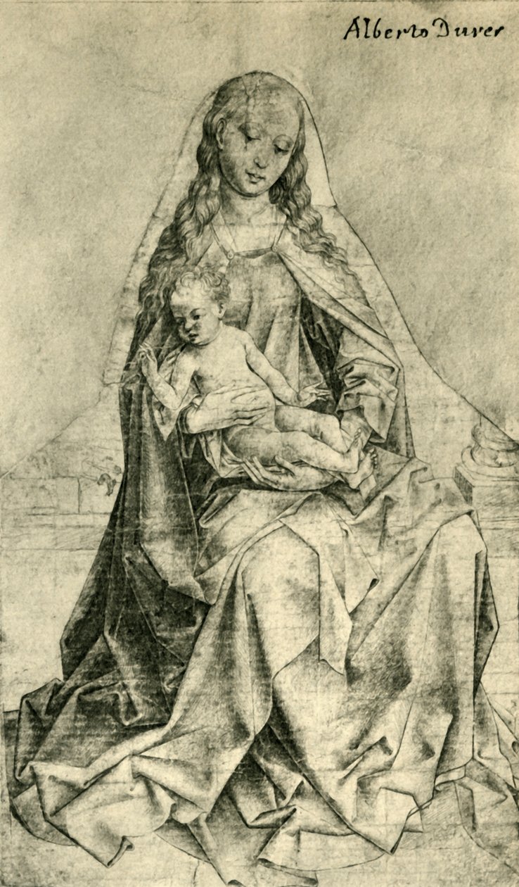 Madonna Kristus-lapsen siunauksella, 1440-1450, 1943. tekijältä Unbekannt