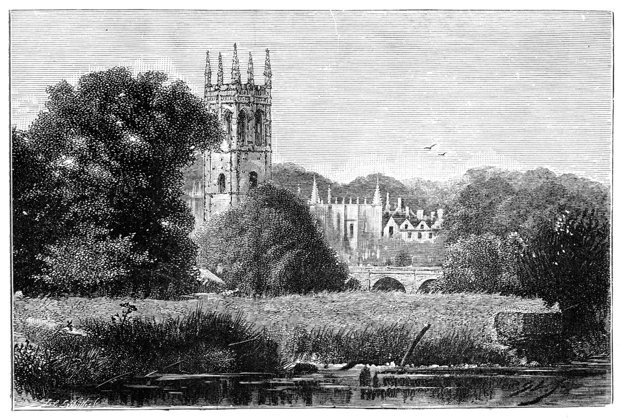 Magdalen College, Oxford, 1900 tekijältä Unbekannt