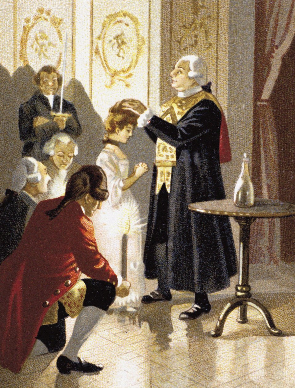 Cagliostron kreivi Alessandron taikaistunto, 1800-luvun toinen puoli tekijältä Unbekannt