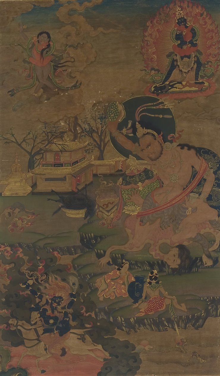 Mahasiddha Damarupa, 1700-luku. tekijältä Unbekannt