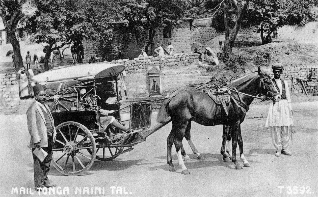 Mail tonga, Nainital, Intia, 1917 tekijältä Unbekannt