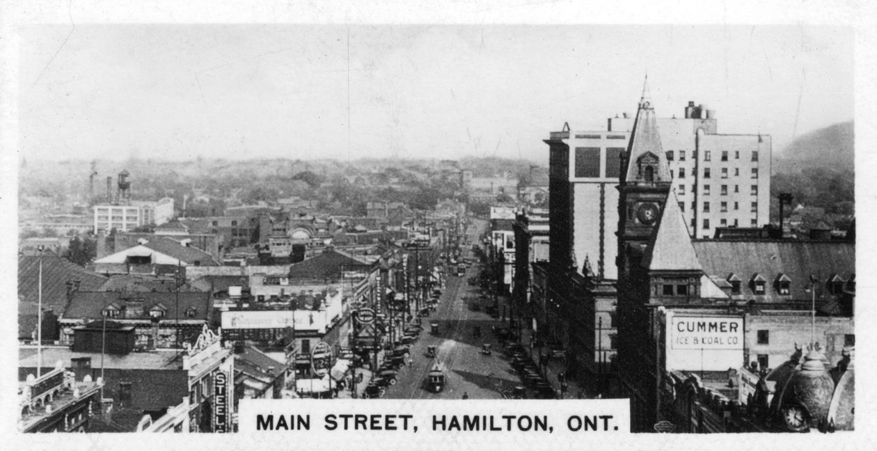 Main Street, Hamilton, Ontario, Kanada, 1920-luku tekijältä Unbekannt
