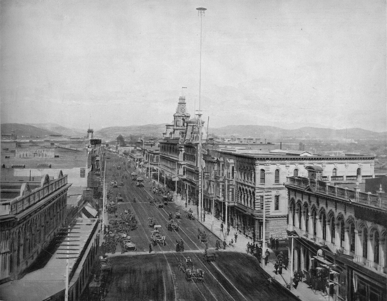 Main Street, Los Angeles, Kalifornia, 1897. tekijältä Unbekannt