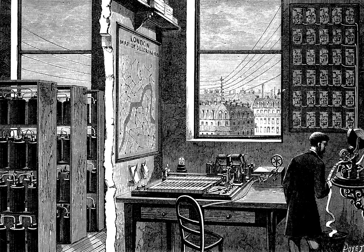 Exchange Telegraph Companyn pääasema, Lontoo, 1882 tekijältä Unbekannt