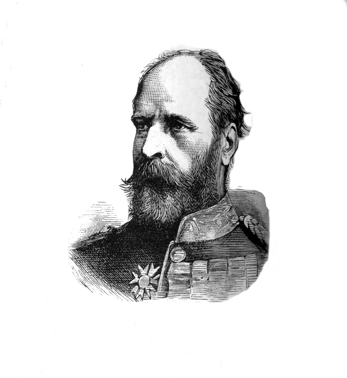 Kenraalimajuri Sir E. B. Hamley, toisen divisioonan komentaja, n. 1882 tekijältä Unbekannt