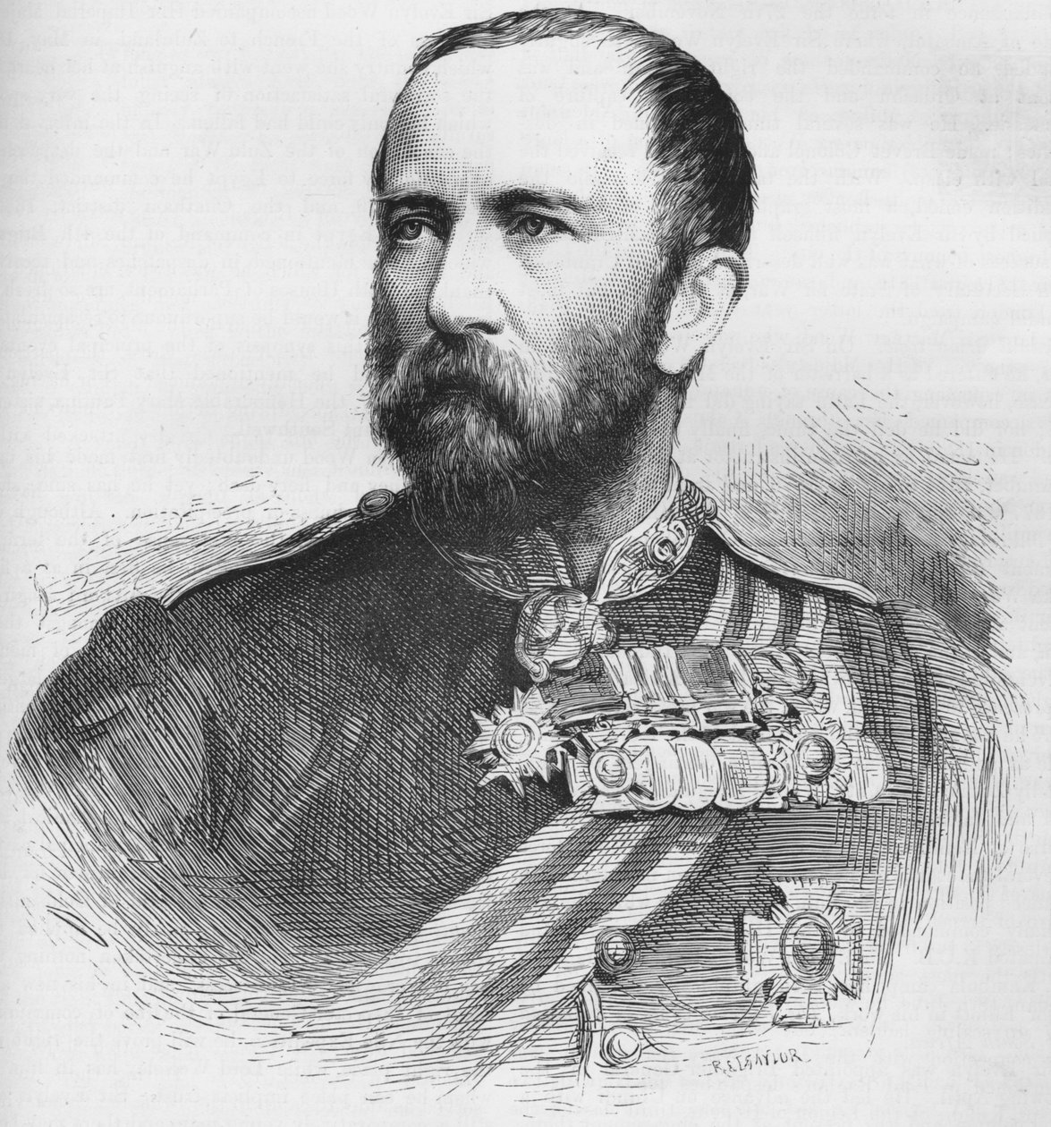 Kenraalimajuri Sir Henry Evelyn Wood, VC, KCB, brittiläinen sotilas, 1884 tekijältä Unbekannt