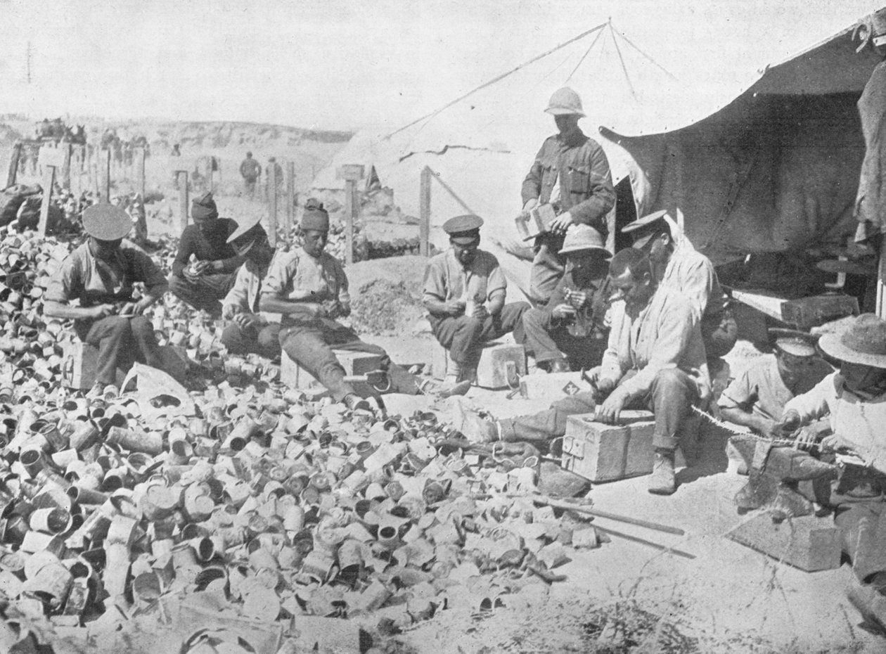 Pommeja tinatölkeistä Gallipolissa, 1915 tekijältä Unbekannt