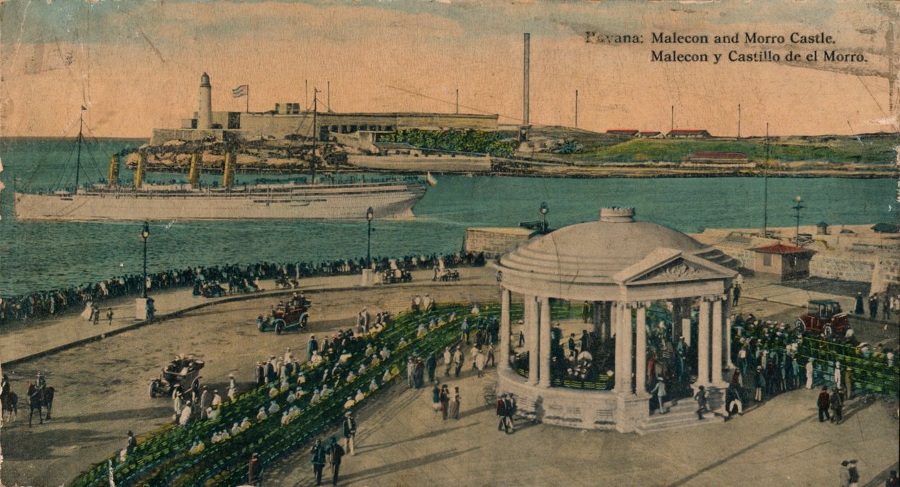 Maleconin ja Morron linna, Havanna, Kuuba, vuodelta 1920 tekijältä Unbekannt