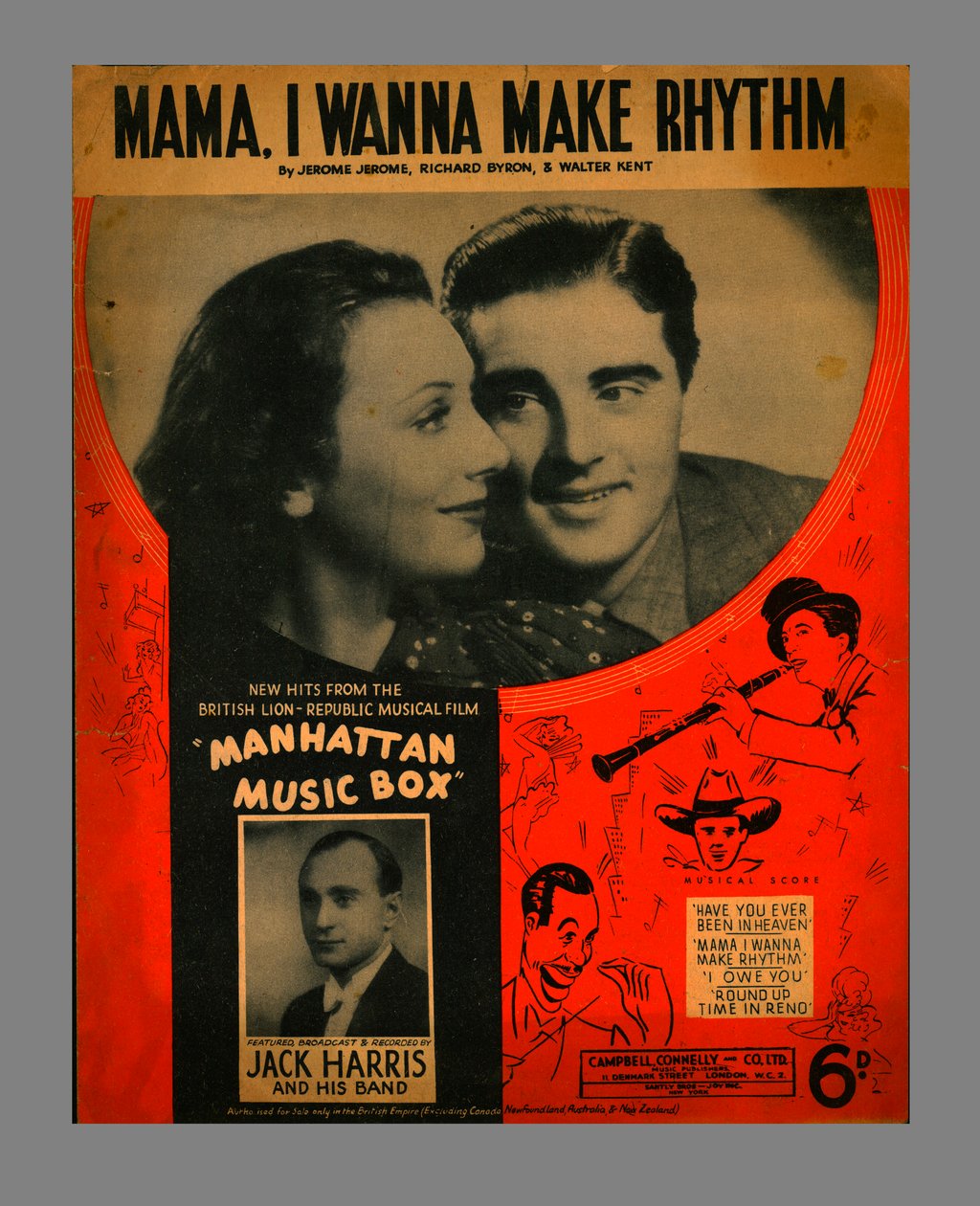 Mama, I Wanna Make Rhythm, nuotit, 1937. tekijältä Unbekannt