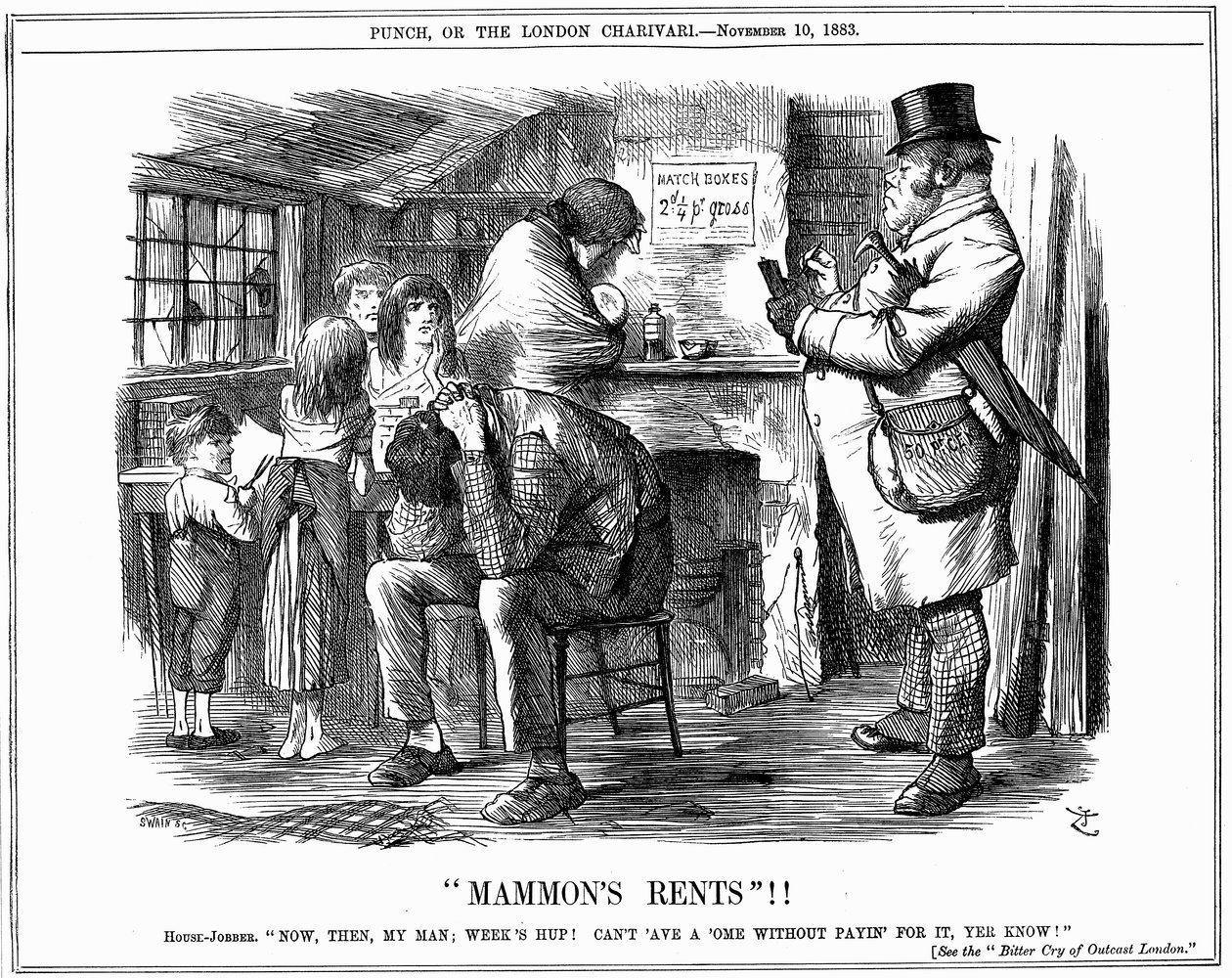 Mammons Rents, 1883 tekijältä Unbekannt