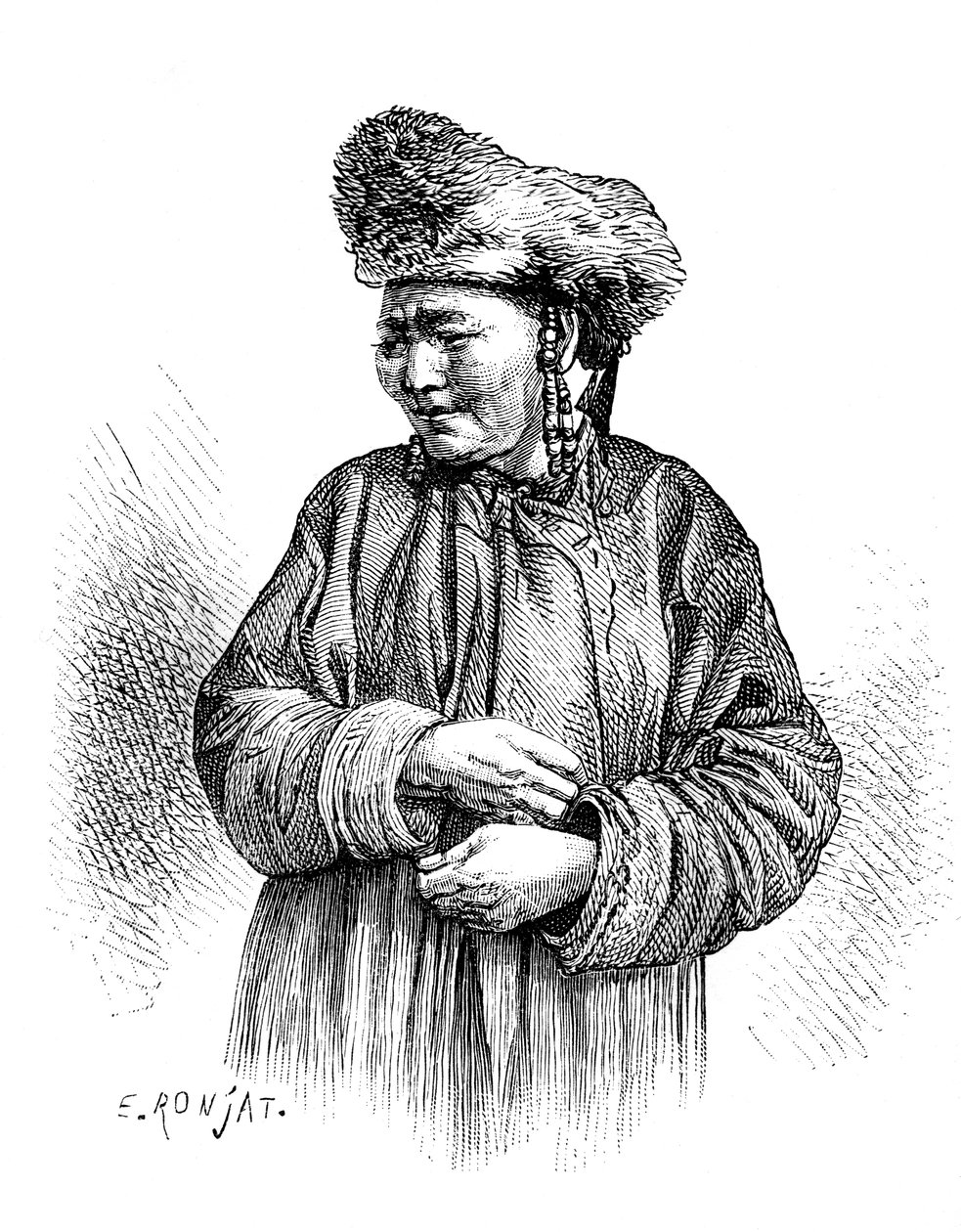 Manchu-nainen, 1890 tekijältä Unbekannt