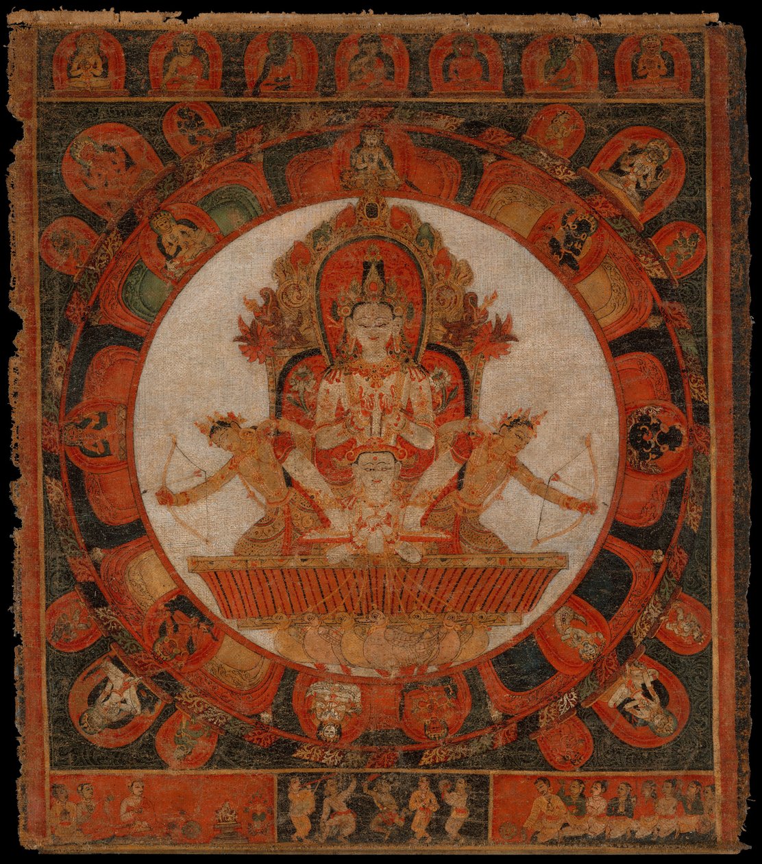 Chandran mandala, kuun jumala, 1300-luvun loppu - 1400-luvun alku. tekijältä Unbekannt