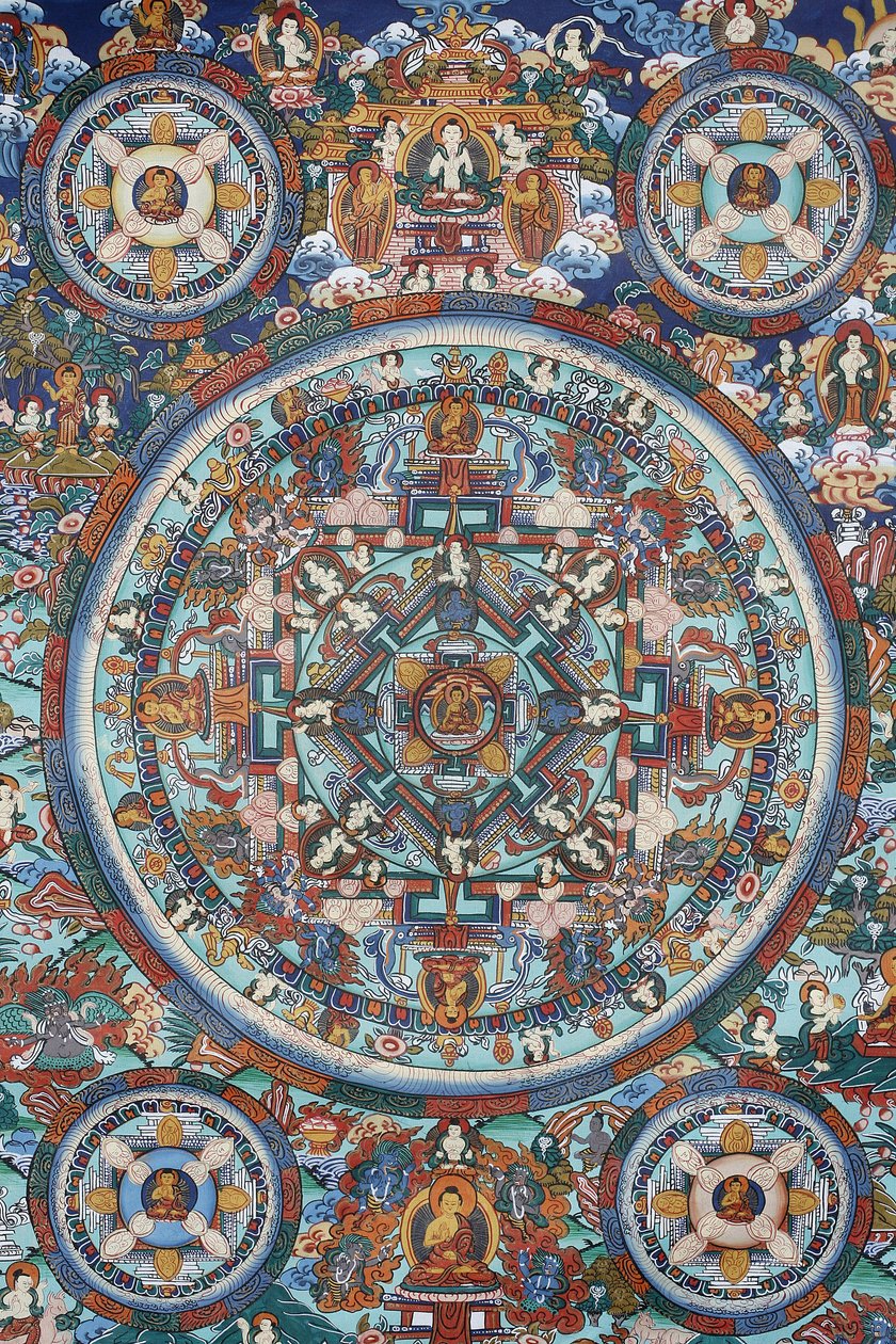 Mandalo Tibetan Thangka, Bhaktapur, Nepal tekijältä Unbekannt