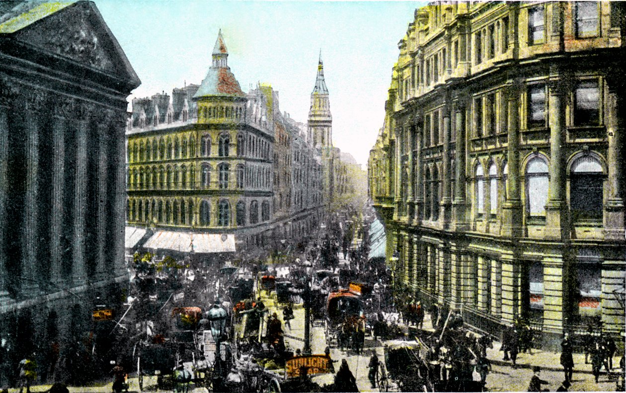 Mansion House and Cheapside, Lontoo, 1900-luvun alku tekijältä Unbekannt