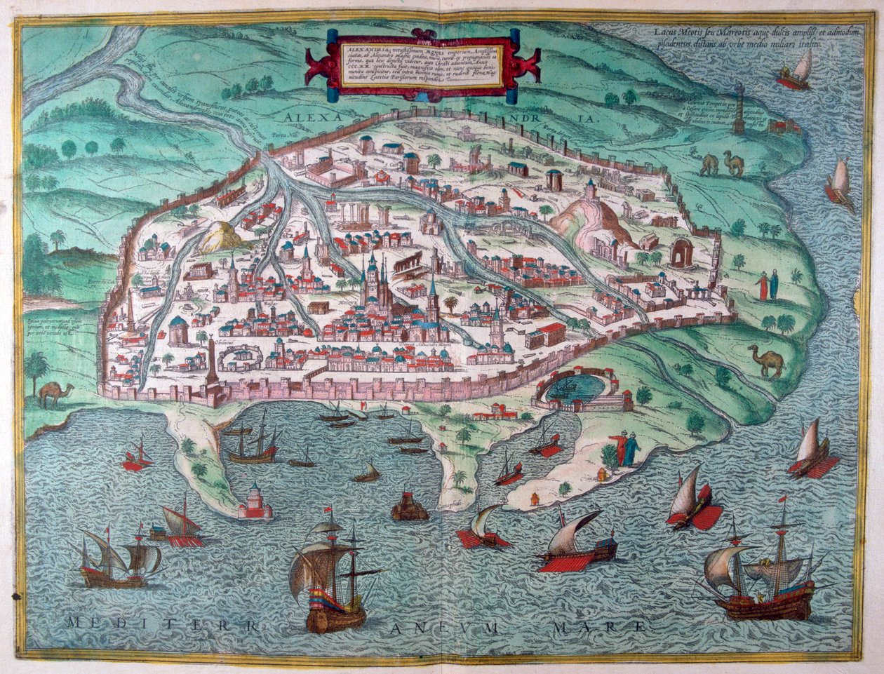 Aleksandrian kartta, Egypti, 1600-luku tekijältä Unbekannt