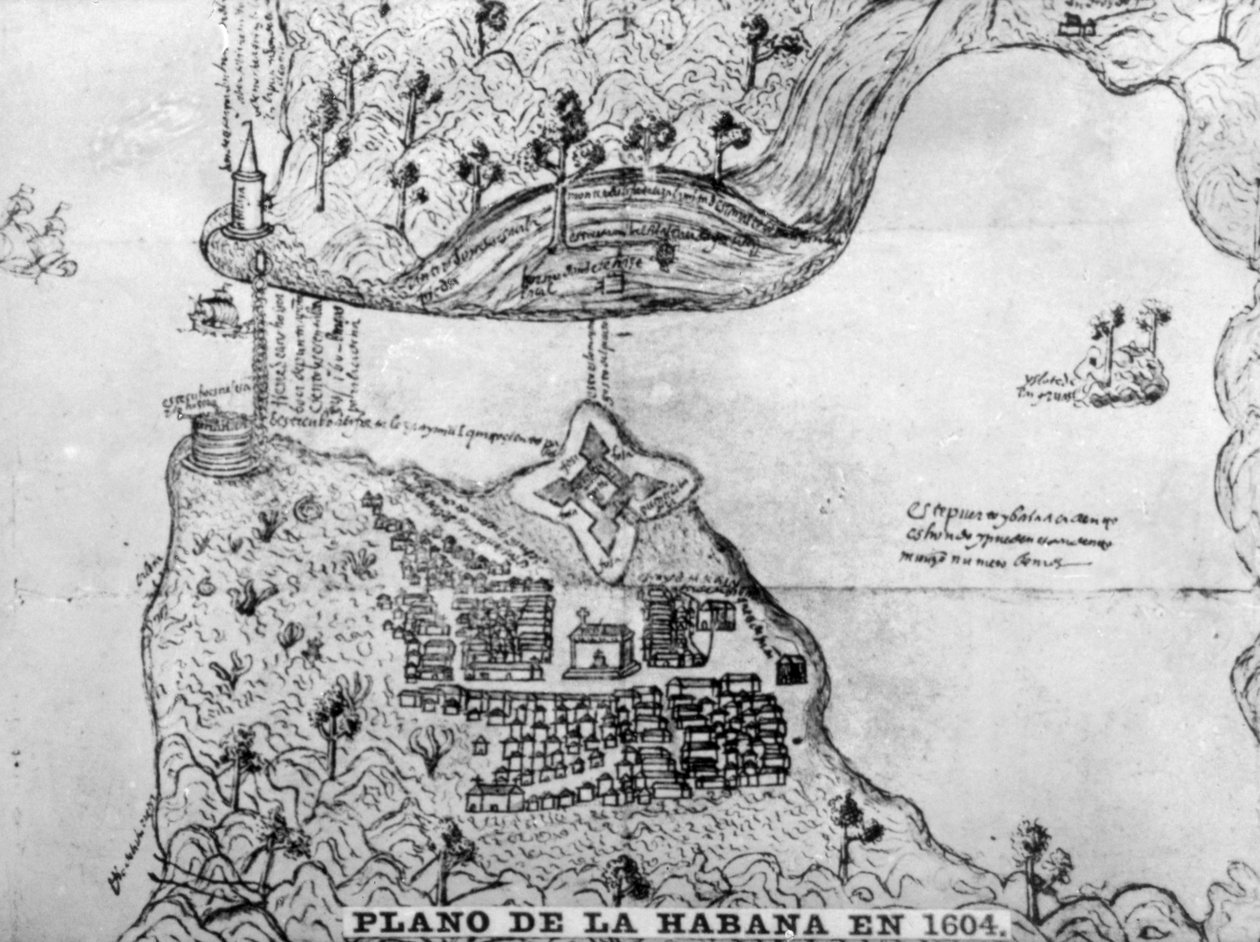 Havannan kartta, 1608, 1920-luku tekijältä Unbekannt