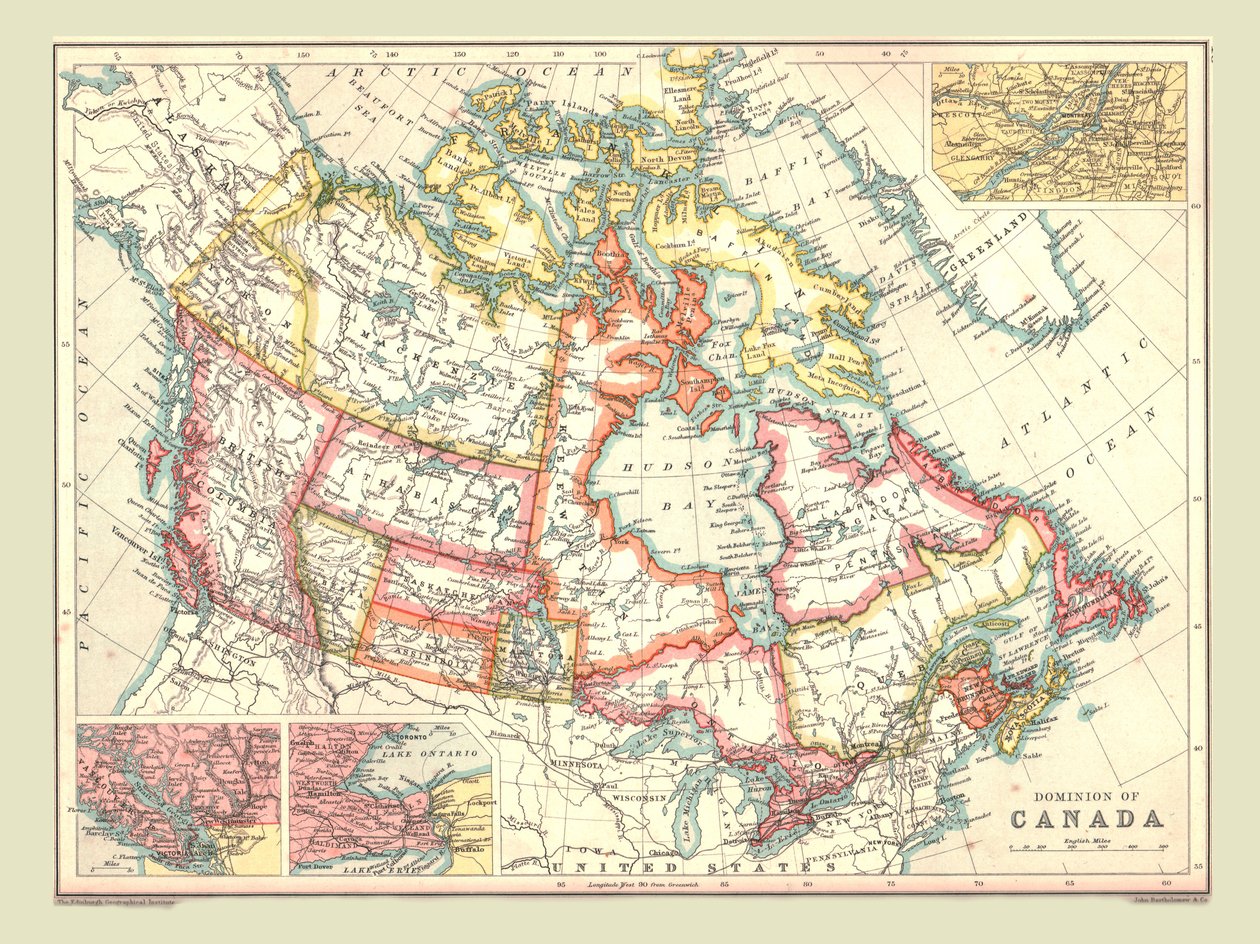Kanadan Dominionin kartta, 1902. tekijältä Unbekannt