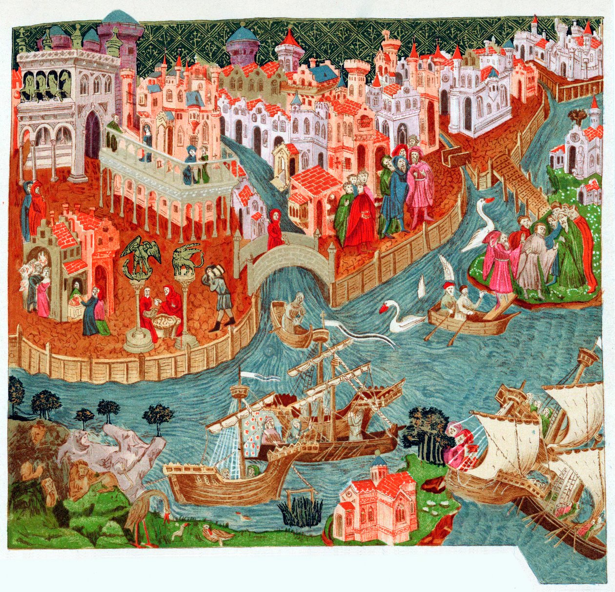 Marco Polo, venetsialainen kauppias ja tutkimusmatkailija, 1300-luku tekijältä Unbekannt