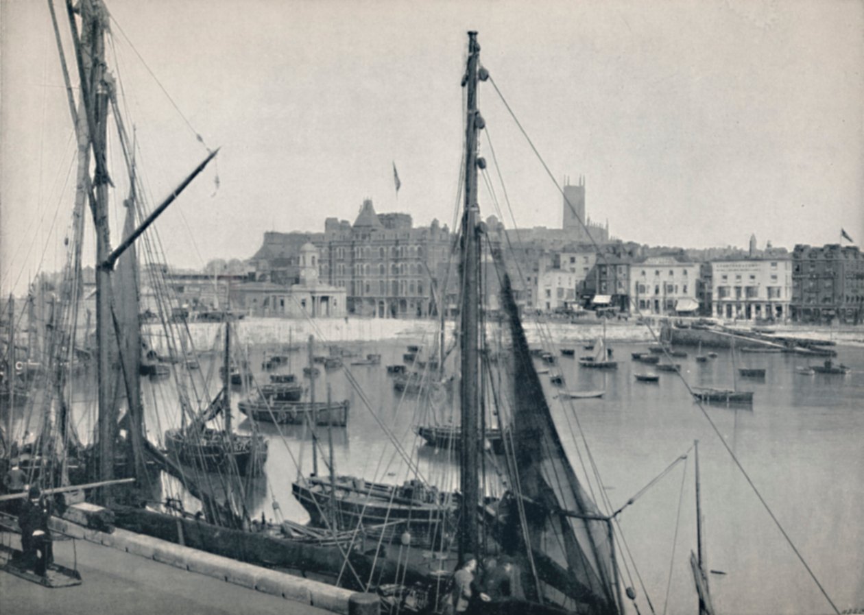 Margate - Satama ja laituri, 1895 tekijältä Unbekannt
