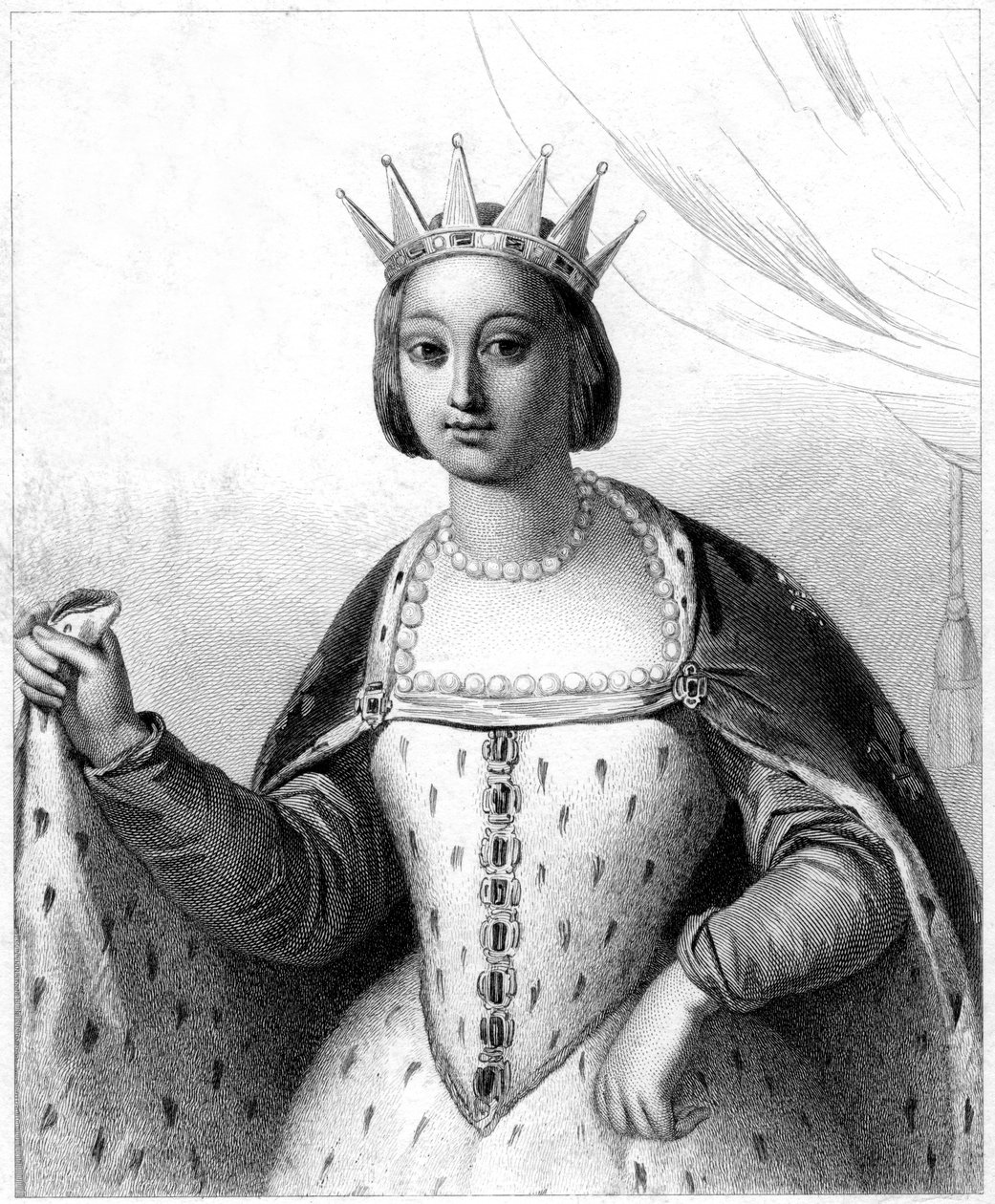 Marguerite de Provence, Ranskan Ludvig IX:n kuningatar puoliso tekijältä Unbekannt