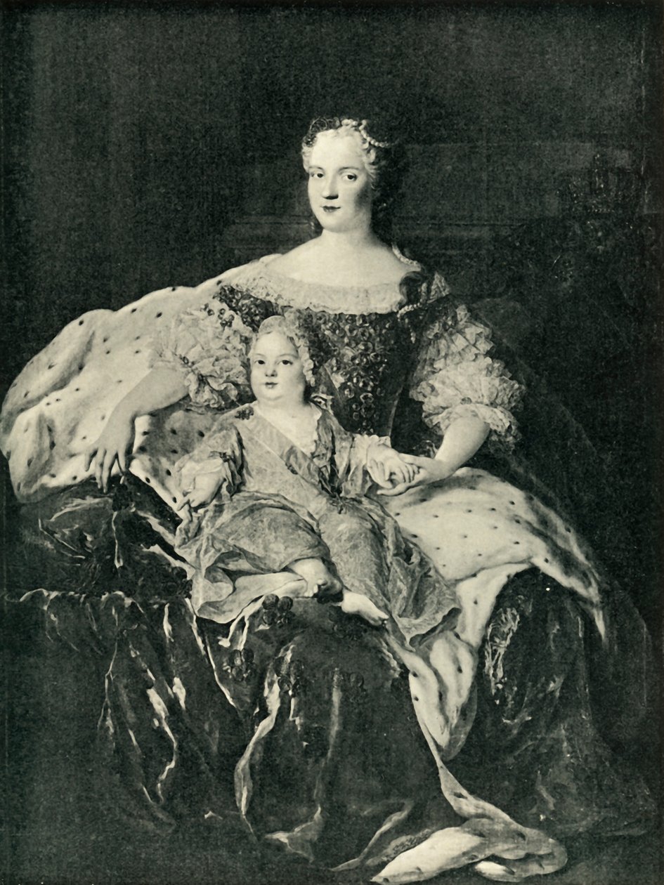 Maria Leszczynska ja Dauphin, c1730, 1903. tekijältä Unbekannt