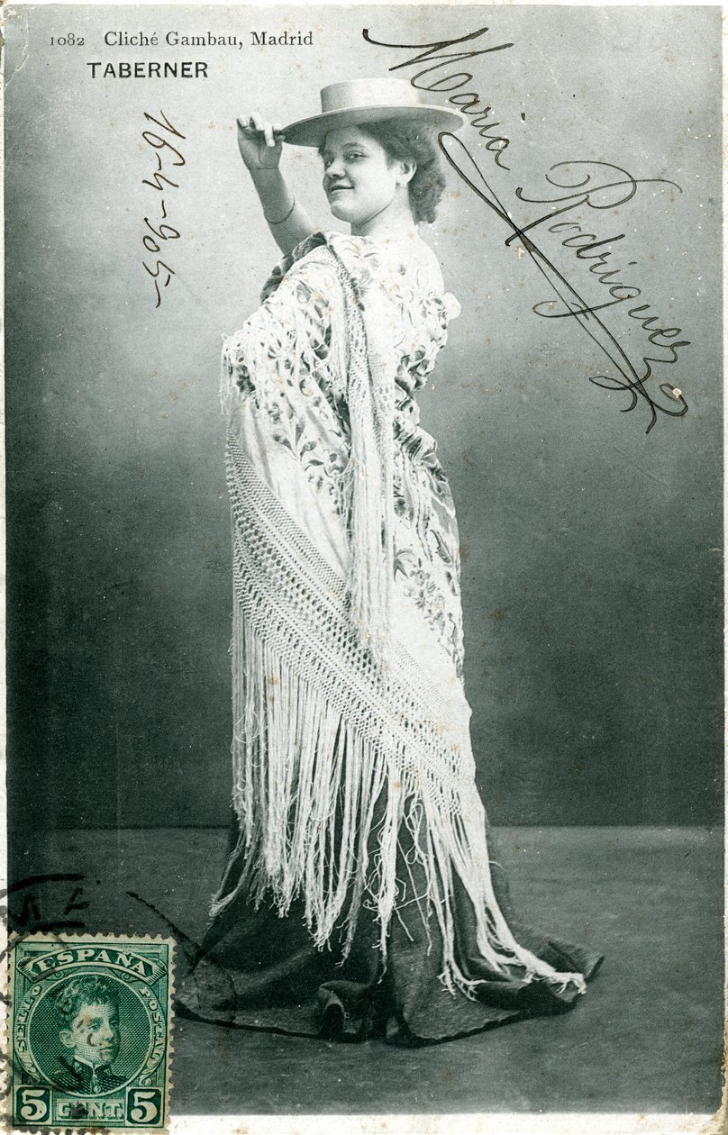 Maria Rodriguez, espanjalainen näyttelijä, 1905 tekijältä Unbekannt