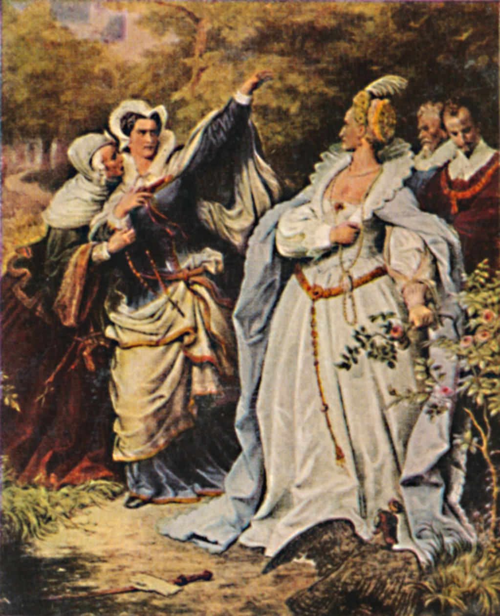 Mary Stuart 1542-1587 ja Elizabeth V. Englanti 1533-1603, 1934. tekijältä Unbekannt