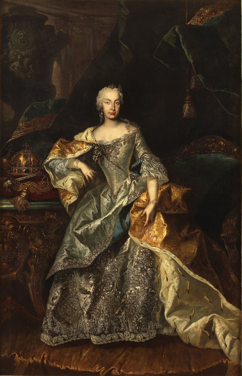 Maria Teresa Unkarin kuningattarena 1740-1741. tekijältä Unbekannt