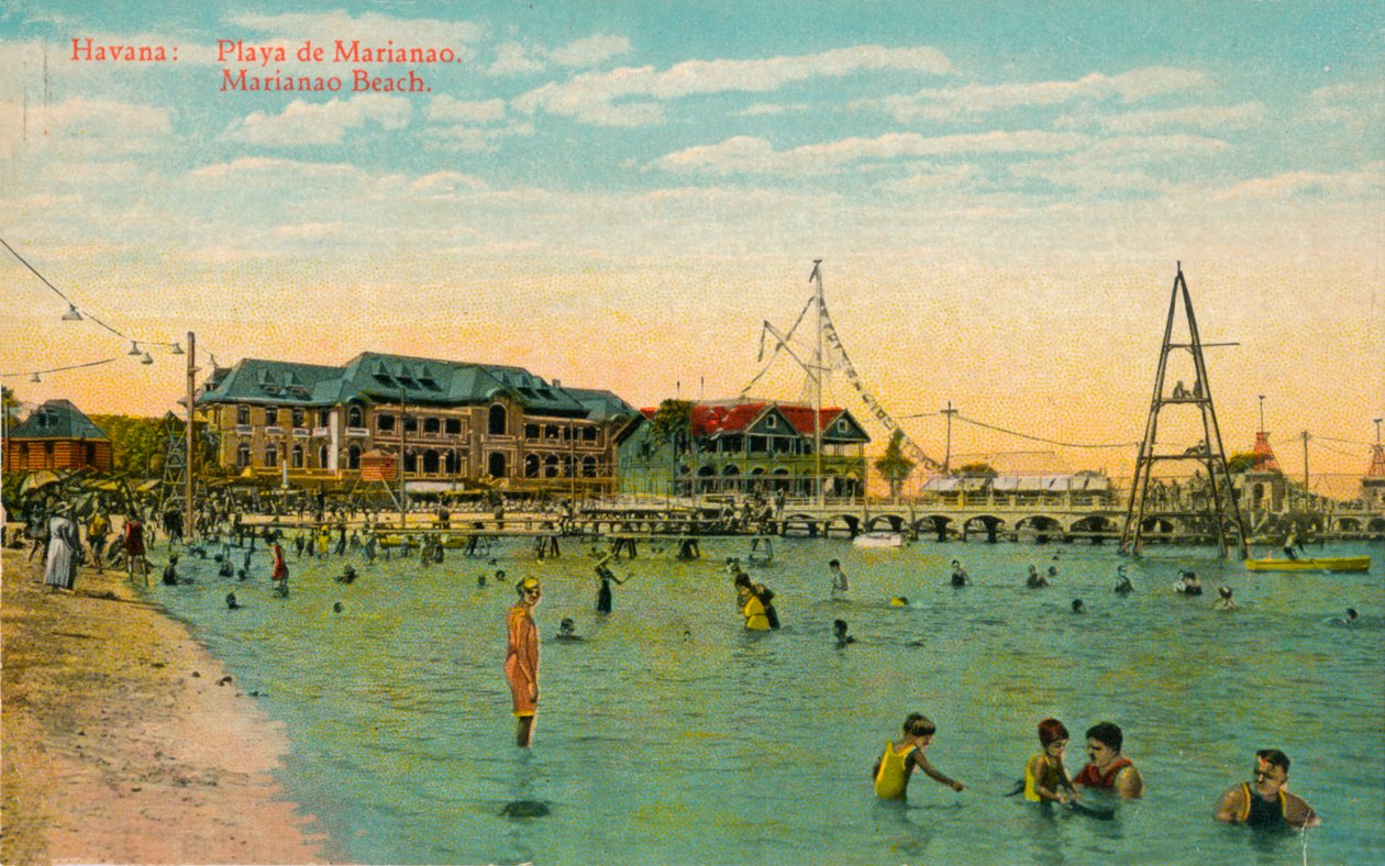 Marianao Bathing Beach, Havanna, Kuuba, vuodelta 1910 tekijältä Unbekannt